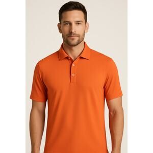 Men's Ahead USA Polo Shirt - Soft Tropicana (Orange)